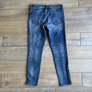 KUT from the Kloth Skinny Jeans Womens 8 Blue Ankle Zip Stretch Denim